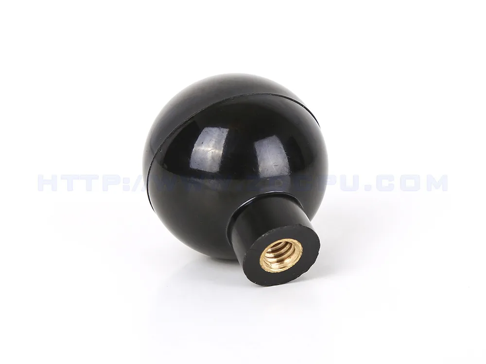 plastic ball with metal insert