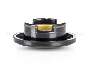 plastic cap with metal insert