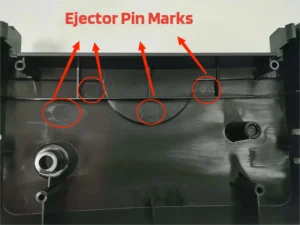 ejector pin marks