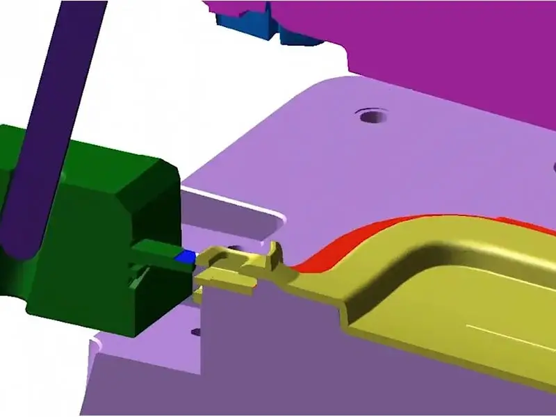 side action injection molding working 3